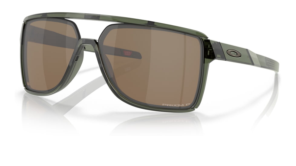 Oakley OO9147 Castel Sunglasses - Mens, Olive Ink Frame, Prizm Tungsten Polarized Lens, 63, OO9147-914704-63