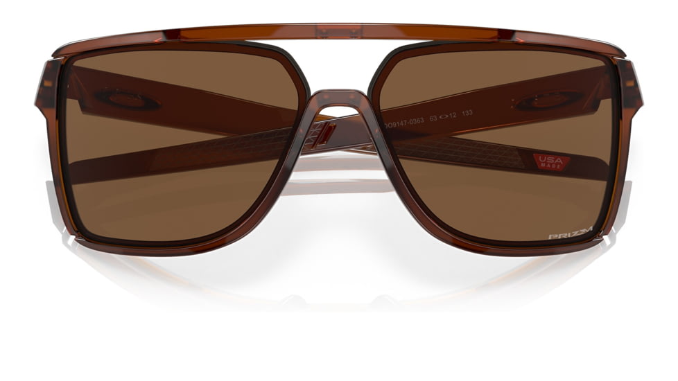 Oakley OO9147 Castel Sunglasses - Mens, Rootbeer Frame, Prizm Bronze Lens, 63, OO9147-914703-63