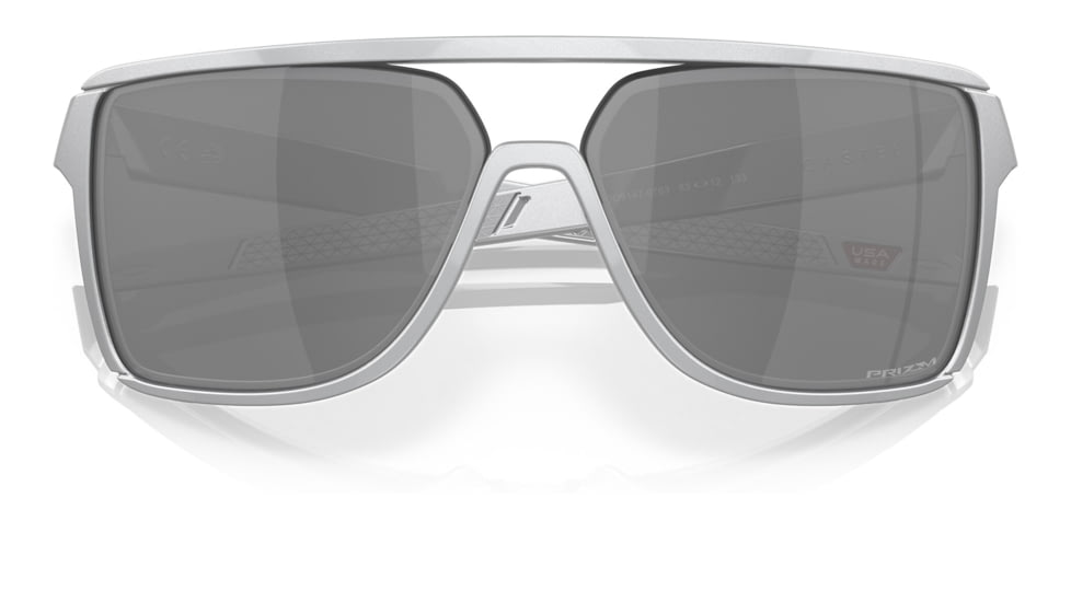 Oakley OO9147 Castel Sunglasses - Mens, X Silver Frame, Prizm Black Lens, 63, OO9147-914707-63