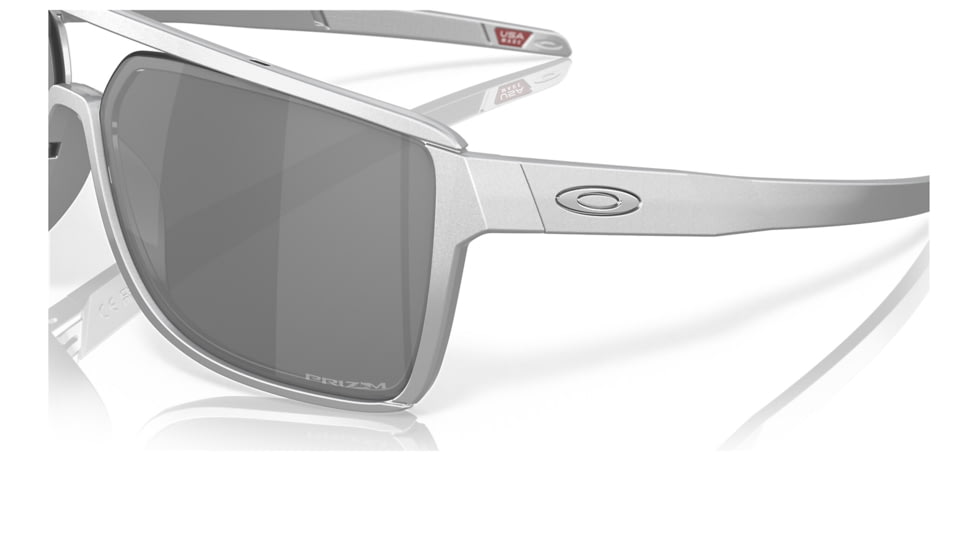Oakley OO9147 Castel Sunglasses - Men's, X Silver Frame, Prizm Black Lens, 63, OO9147-914707-63