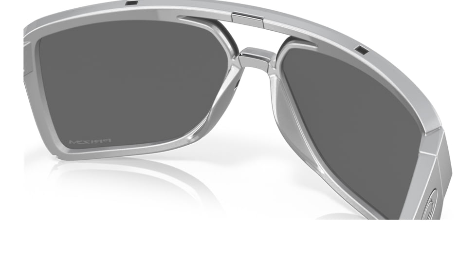 Oakley OO9147 Castel Sunglasses - Mens, X Silver Frame, Prizm Black Lens, 63, OO9147-914707-63