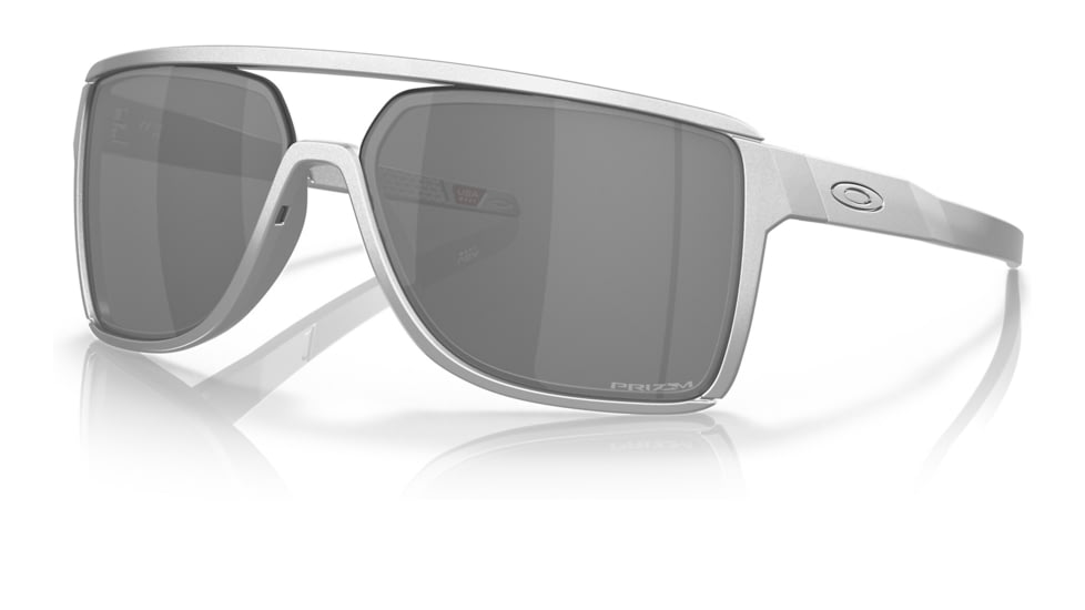 Oakley OO9147 Castel Sunglasses - Mens, X Silver Frame, Prizm Black Lens, 63, OO9147-914707-63