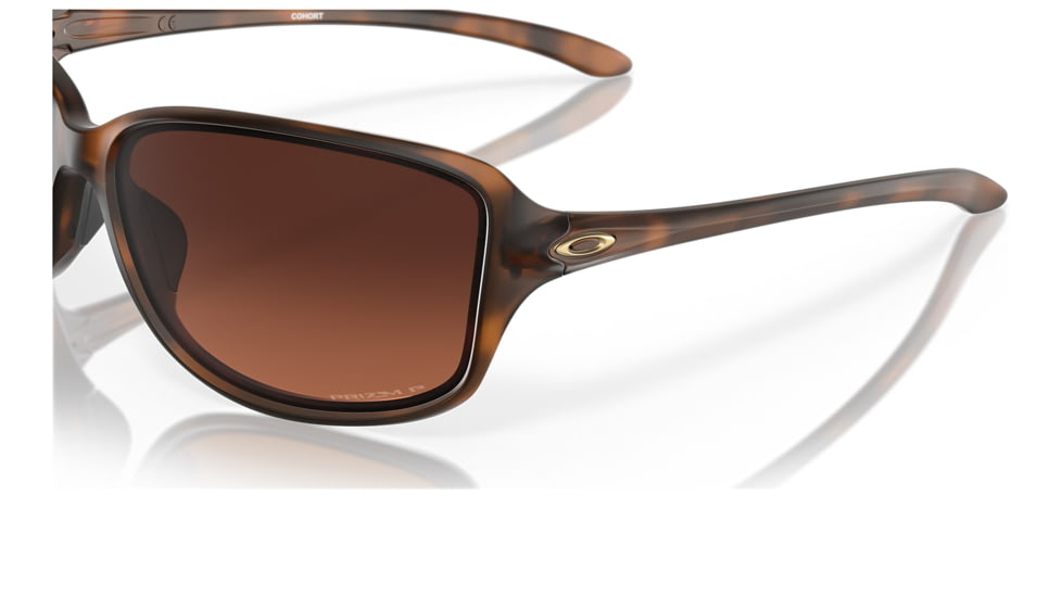 Oakley OO9301 Cohort Sunglasses - Womens, Matte Brown Tortoise Frame, Prizm Brown Gradient Lens, Polarized, 61, OO9301-930112-61