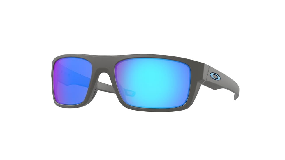 Oakley OO9367 Drop Point Sunglasses, Matte Dark Grey Frame, Prizm Sapphire Polarized Lenses, 936706-60