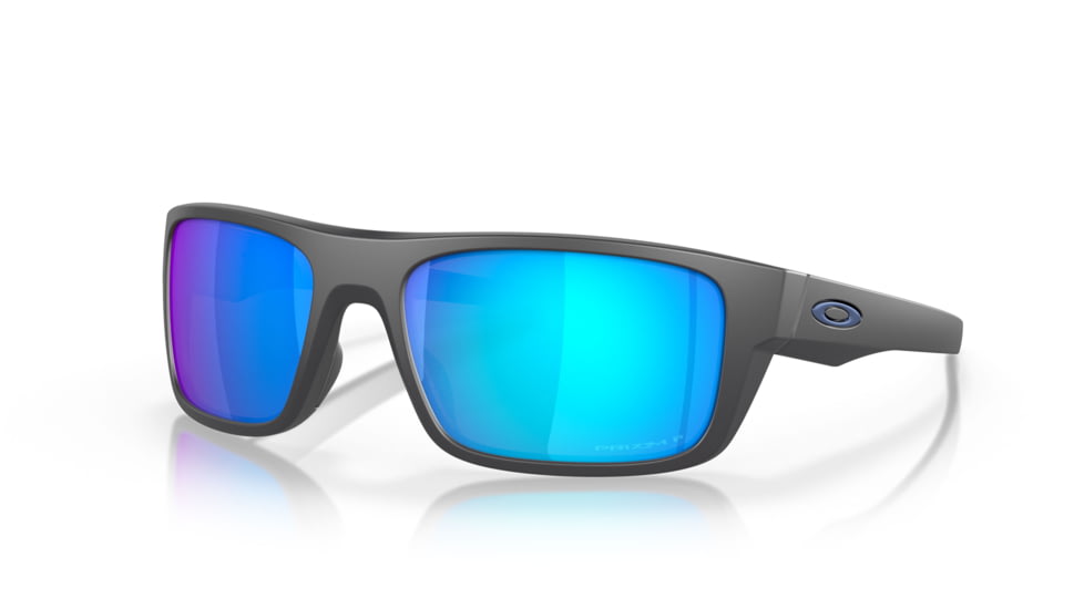 Oakley OO9367 Drop Point Sunglasses, Matte Dark Grey Frame, Prizm Sapphire Polarized Lenses, 936706-60