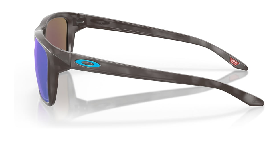 Oakley OO9448 Sylas Sunglasses - Mens, Matte Black Tortoise Frame, Prizm Sapphire Polarized Lens, 57, OO9448-944828-57