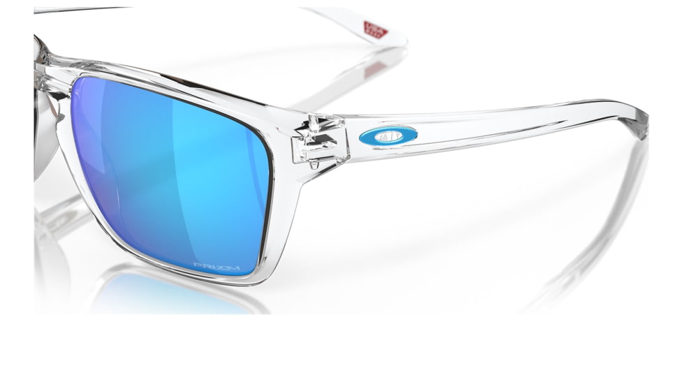 Oakley OO9448 Sylas Sunglasses - Men's, Polished Clear Frame, Prizm Sapphire Lens, 60, OO9448-944804-60