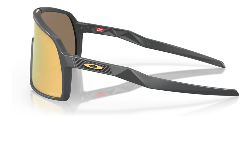 Oakley OO9462 Sutro S Sunglasses, Matte Carbon Frame, Prizm 24K Lens, 28, OO9462-946208-28