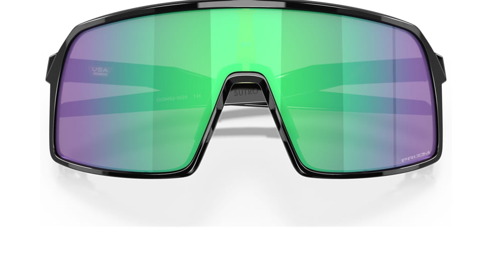 Oakley OO9462 Sutro S Sunglasses, Polished Black Frame, Prizm Jade Lens, 28, OO9462-946206-28