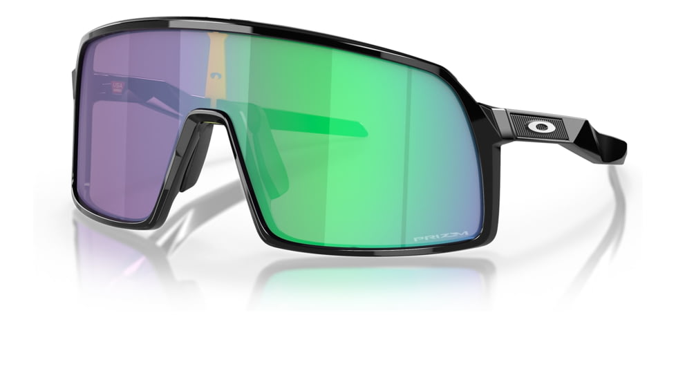 Oakley OO9462 Sutro S Sunglasses, Polished Black Frame, Prizm Jade Lens, 28, OO9462-946206-28