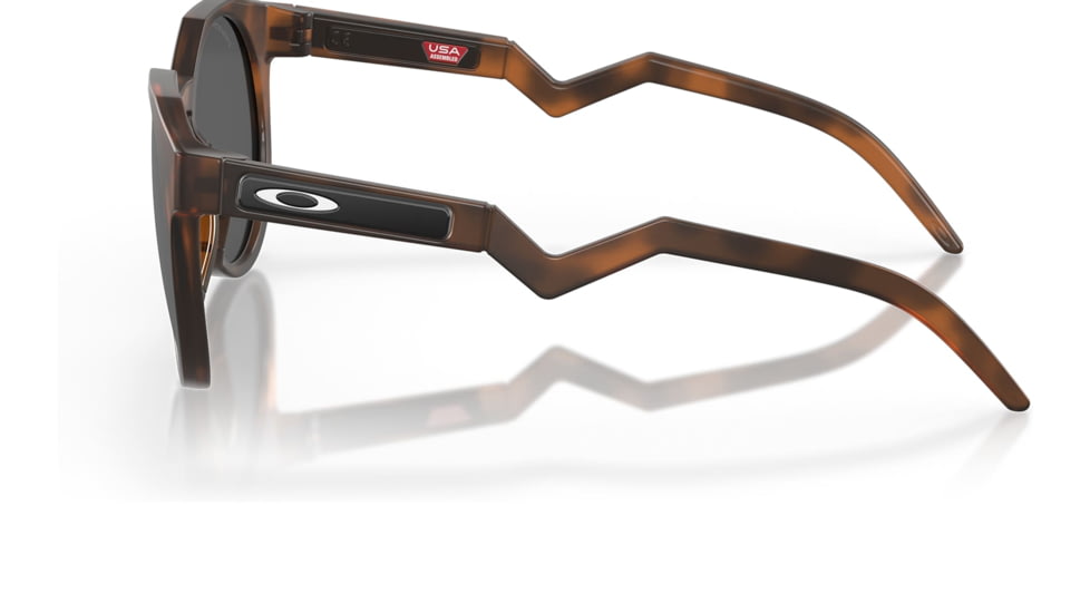 Oakley OO9464A HSTN A Sunglasses - Mens, Matte Brown Tortoise Frame, Prizm Black Polarized Lens, Asian Fit, 52, OO9464A-946405-52