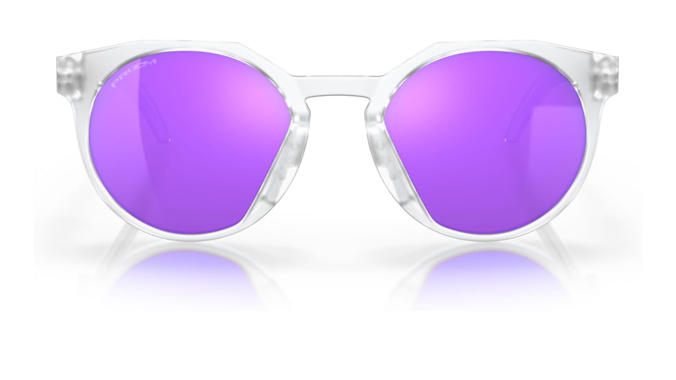 Oakley OO9464A HSTN A Sunglasses - Mens, Matte Clear Frame, Prizm Violet Lens, Asian Fit, 52, OO9464A-946402-52