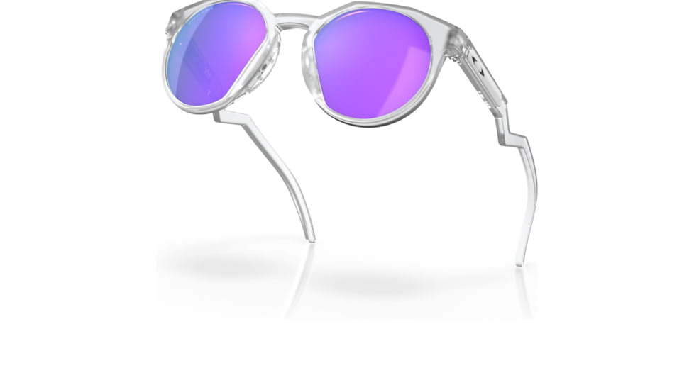 Oakley OO9464A HSTN A Sunglasses - Men's, Matte Clear Frame, Prizm Violet Lens, Asian Fit, 52, OO9464A-946402-52