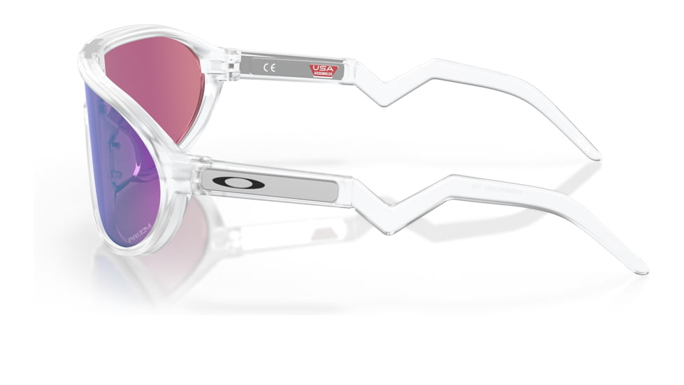 Oakley OO9467A CMDN A Sunglasses - Mens, Matte Clear Frame, Prizm Road Jade Lens, Asian Fit, 33, OO9467A-946703-33