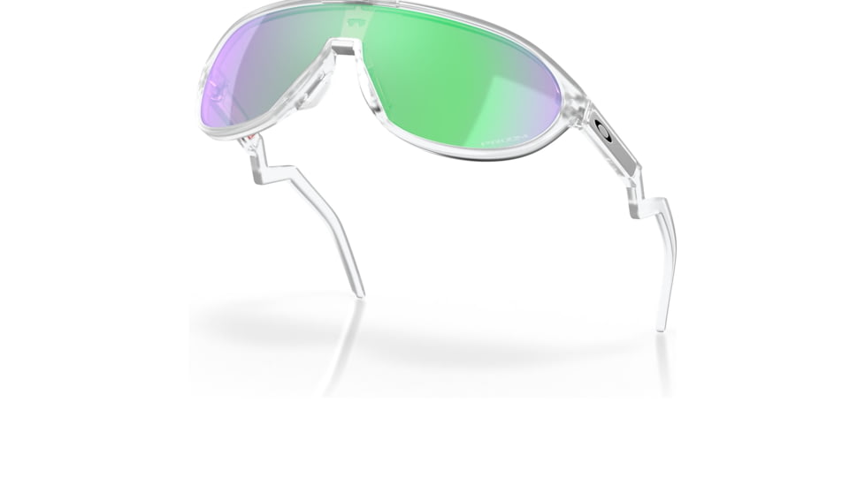 Oakley OO9467A CMDN A Sunglasses - Mens, Matte Clear Frame, Prizm Road Jade Lens, Asian Fit, 33, OO9467A-946703-33