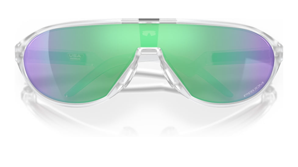 Oakley OO9467A CMDN A Sunglasses - Mens, Matte Clear Frame, Prizm Road Jade Lens, Asian Fit, 33, OO9467A-946703-33