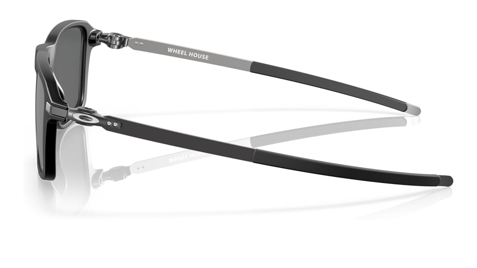 Oakley OO9469 Wheel House Sunglasses - Mens, Satin Black Frame w/White Logo, Prizm Black Lens, 54, OO9469-946906-54