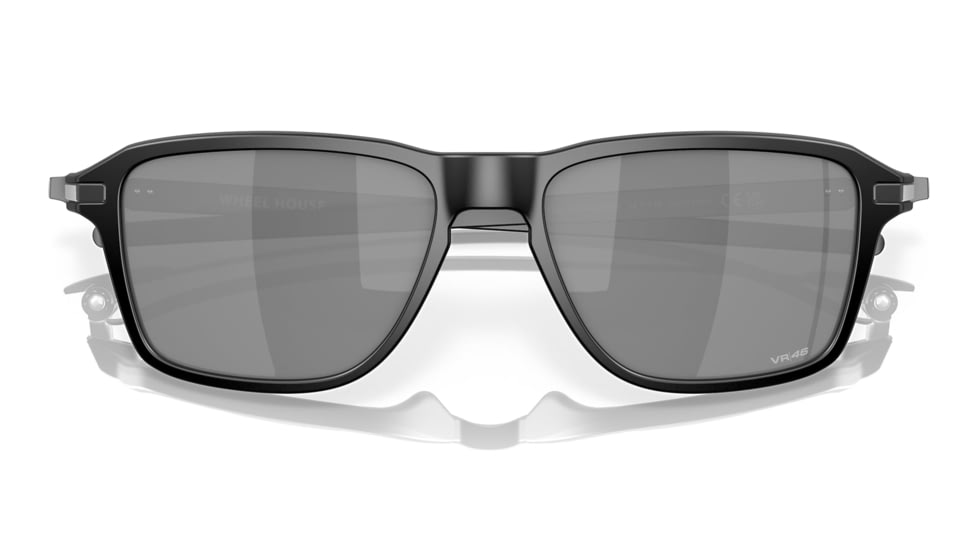 Oakley OO9469 Wheel House Sunglasses - Mens, Satin Black Frame w/Yellow Logo, Prizm Black Lens, 54, OO9469-946908-54