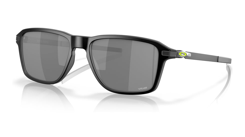 Oakley OO9469 Wheel House Sunglasses - Mens, Satin Black Frame w/Yellow Logo, Prizm Black Lens, 54, OO9469-946908-54