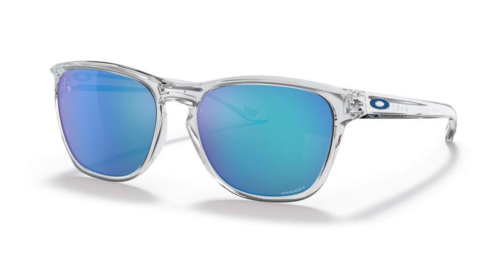 Oakley OO9479 Manorburn Sunglasses - Mens, Polished Clear Frame, Prizm Sapphire Lens, 56, OO9479-947906-56