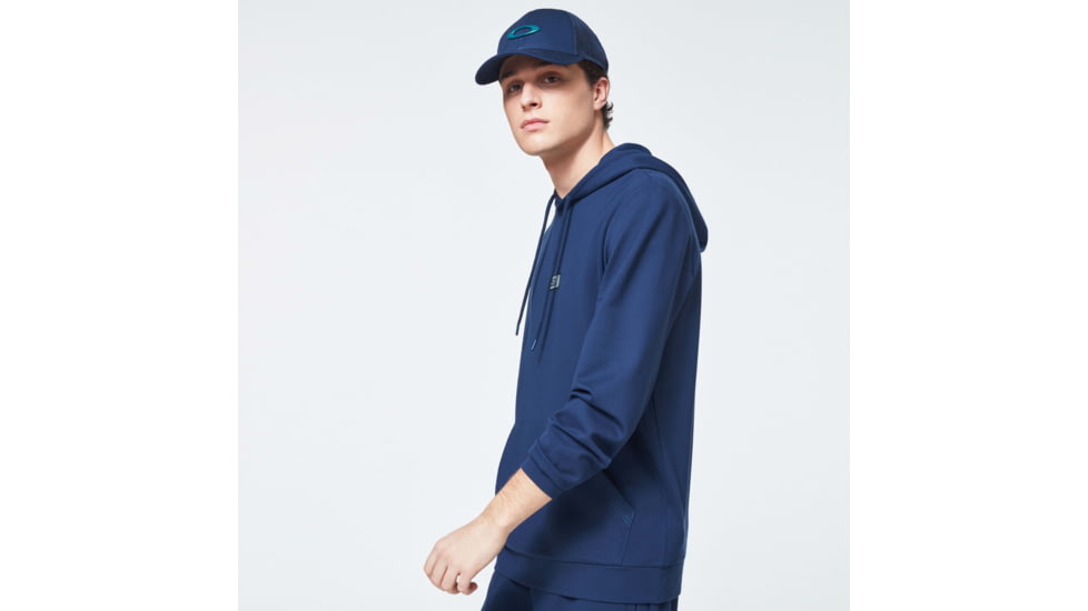 Oakley Patch Fleece Hoodie - Mens, Universal Blue, Small, FOA400016-6ZZ-S