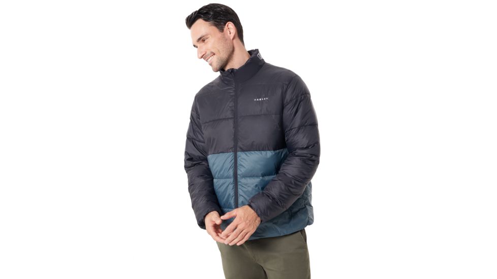 Oakley Puffer Block Color Utility Jacket - Mens, Blackout, Medium, 412564-02E-M