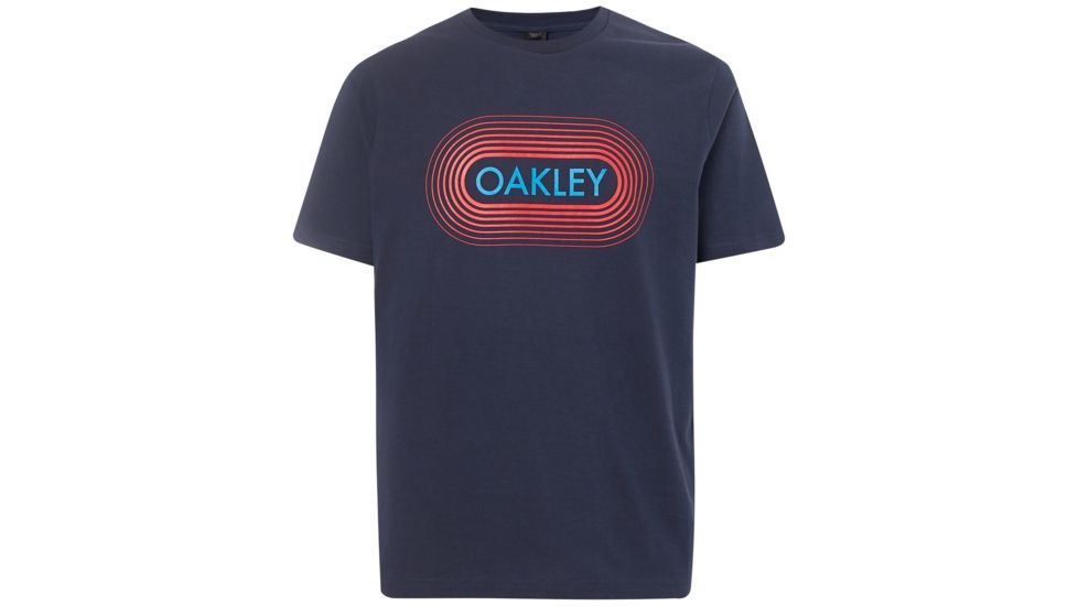 Oakley Retro Station Tee - Men's, Foggy Blue, Small, 457550-6FB-S