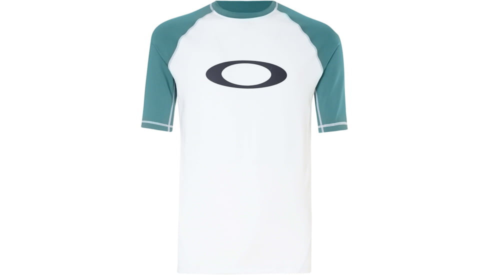 Oakley Short Sleeve Rashguard Tee - Mens, White, Extra Small, 482399-100-XS