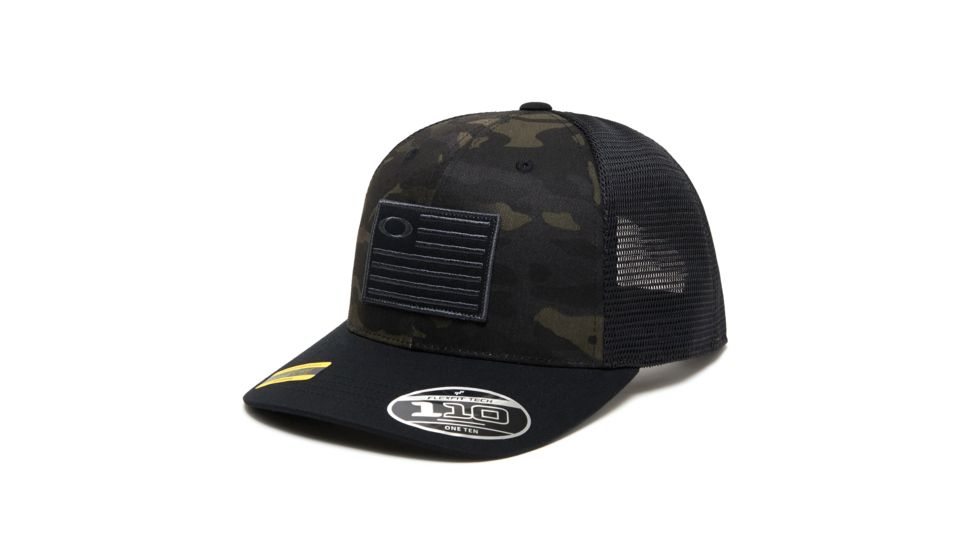 Oakley SI 110 Snapback Cap New - Mens, Black Multicam, One Size, FOS900170-02LU-U