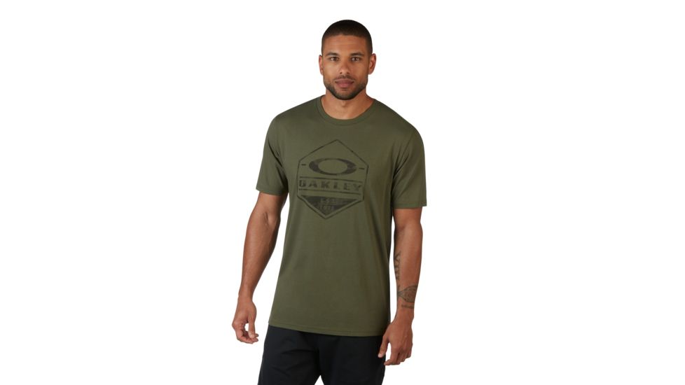 Oakley 50-Oakley Camo Hex Tee - Mens, Dark Brush, Extra Large, 456395-86V-XL