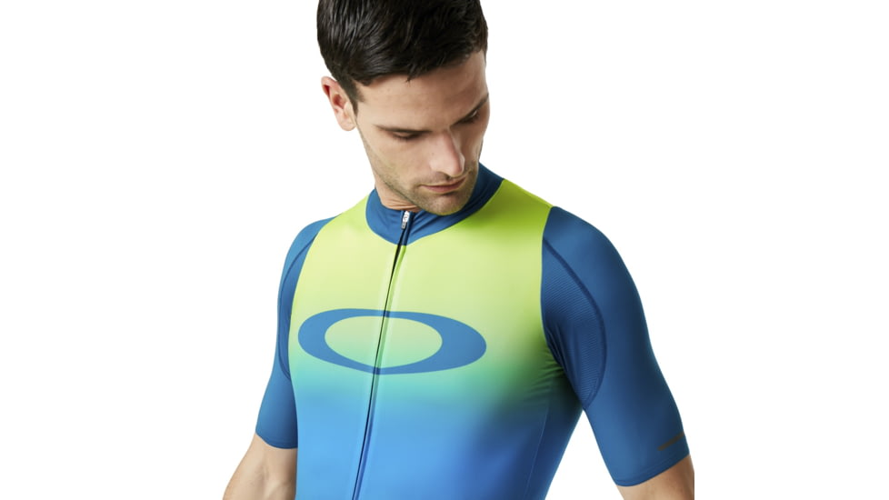 Oakley Aero Jersey - Mens, Jade Iridium, Small, 434359-7JJ-S