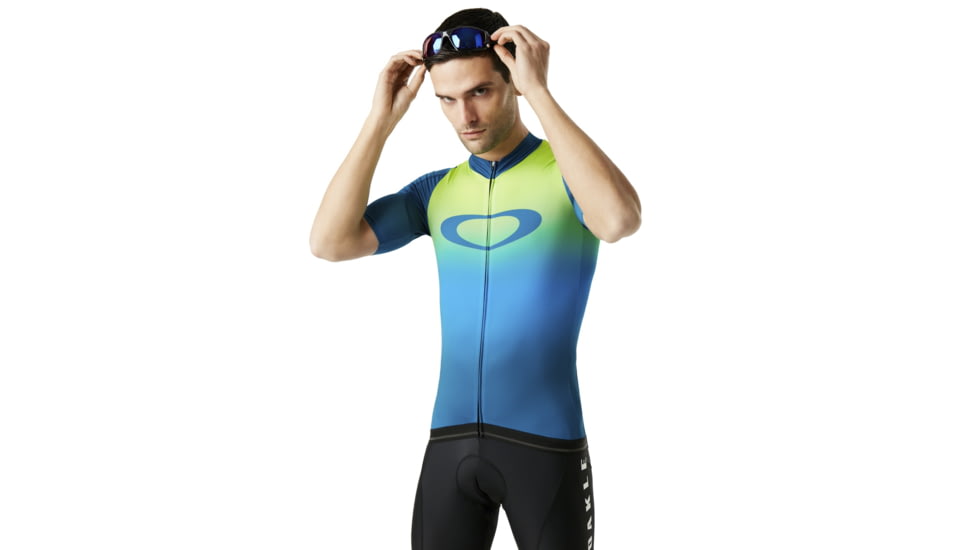 Oakley Aero Jersey - Mens, Jade Iridium, Small, 434359-7JJ-S