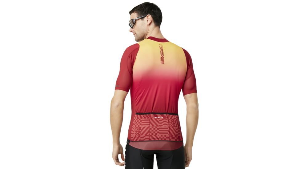 Oakley Aero Jersey - Mens, Red Iridium, Large, 434359-4RI-L