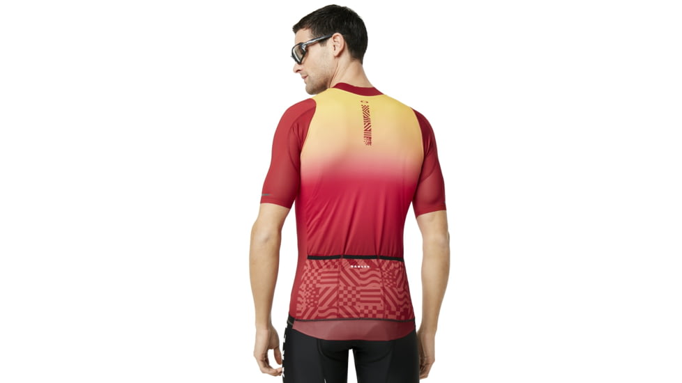 Oakley Aero Jersey - Mens, Red Iridium, Medium, 434359-4RI-M