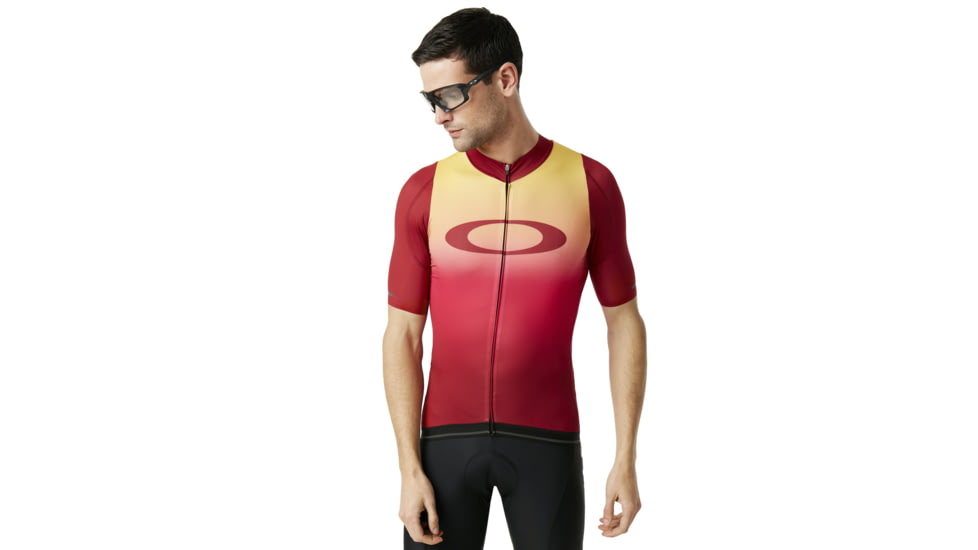 Oakley Aero Jersey - Mens, Red Iridium, Medium, 434359-4RI-M