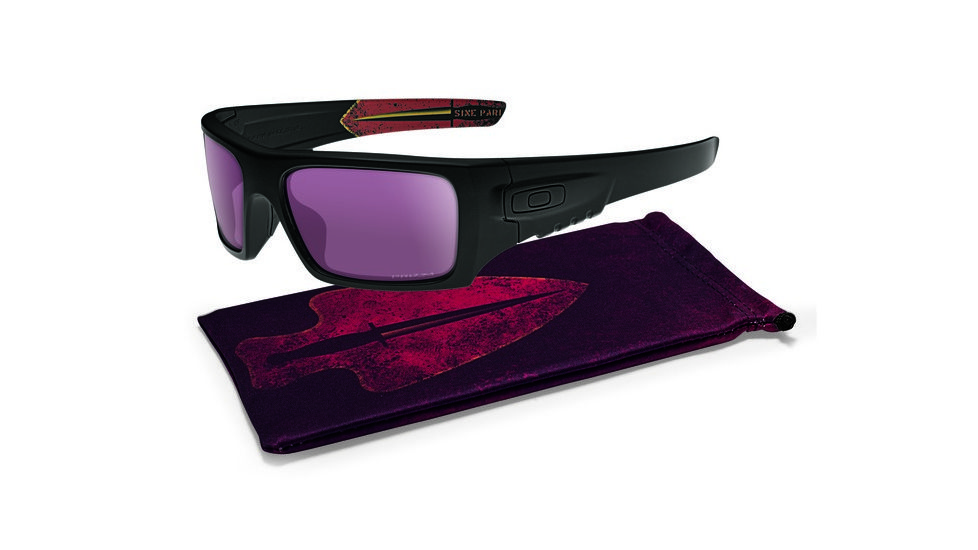 Oakley SI Ballistic Det Cord Sunglasses,Matte Black Frame,Rectangle Prizm TR22 Black Iridium Lens OO9253-03
