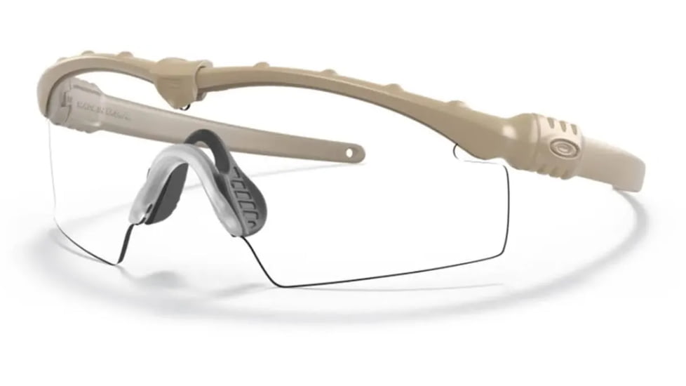 Oakley SI Ballistic M Frame 3.0 Array Sunglasses, Dark Bone Frame, Clear, Grey, and Persimmon Lenses OO9146-08