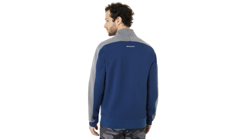 Oakley SI Block Color Fz Fleece - Mens, Athletic Heather Grey, Large, 472424-24G-L