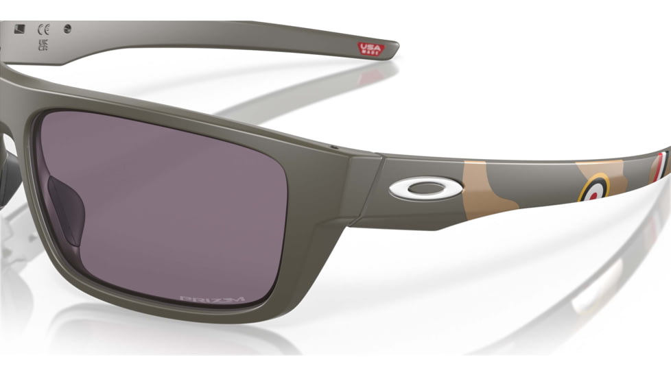 Oakley SI Drop Point American Heritage Sunglasses, American Heritage Nose Art Frame, Prizm Gray Lens, OO9367-3760
