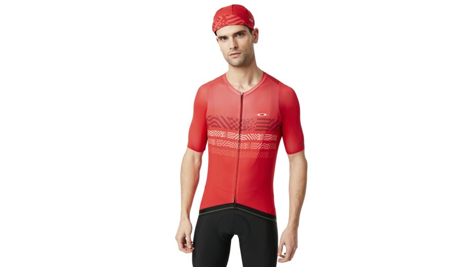 Oakley Endurance Jersey - Mens, Red Line, Large, 434360-465-L
