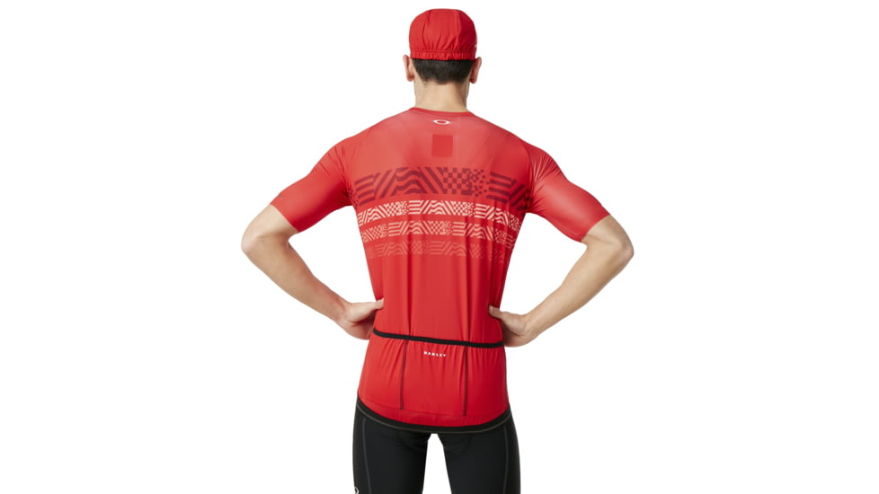 Oakley Endurance Jersey - Mens, Red Line, Large, 434360-465-L