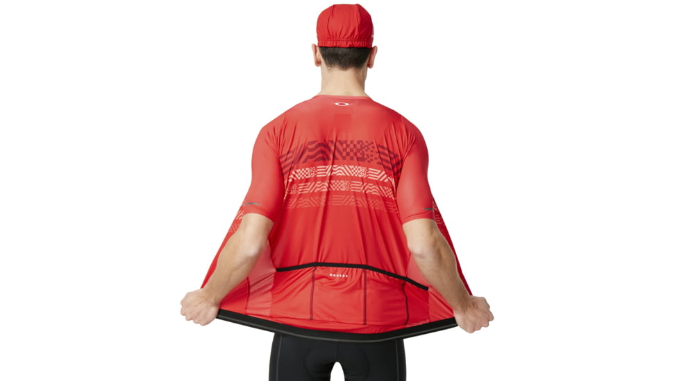 Oakley Endurance Jersey - Mens, Red Line, Large, 434360-465-L