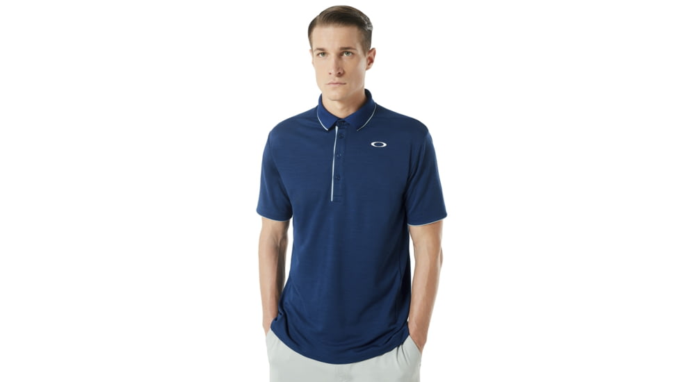 Oakley SI Enhance 8.7 Short Sleeve Polo - Mens, Dark Blue, Large, 434260-609-L