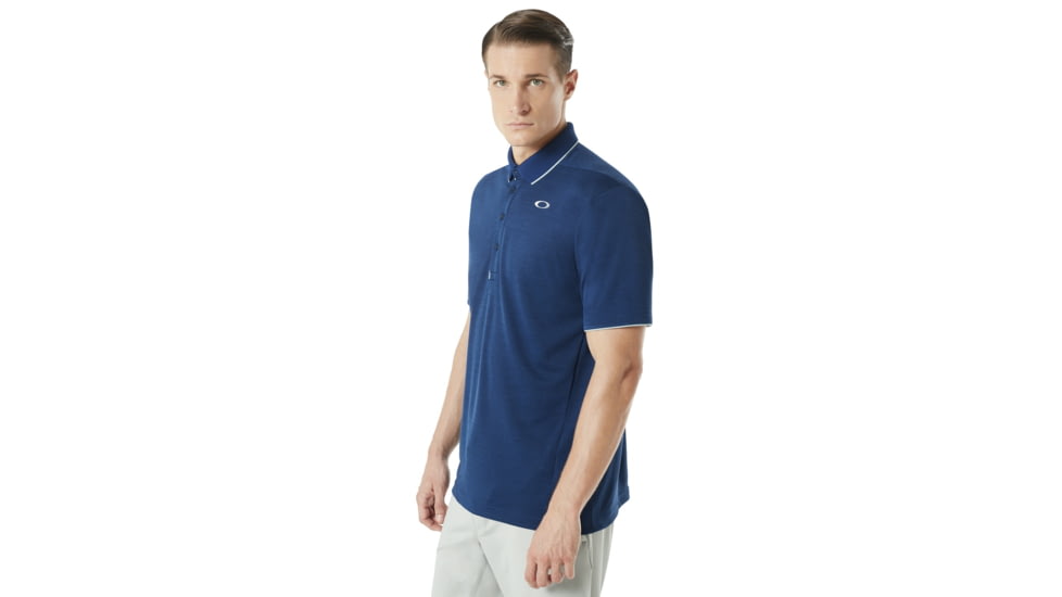 Oakley SI Enhance 8.7 Short Sleeve Polo - Mens, Dark Blue, Large, 434260-609-L