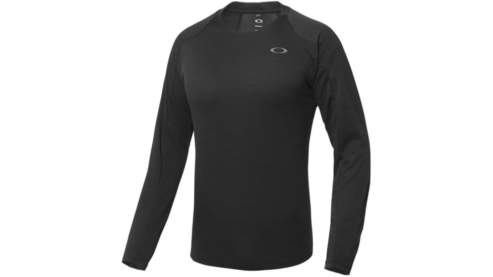 Oakley Enhance Long Sleeve Crew 8.7.02 - Mens, Blackout, Large, 434249-02E-L