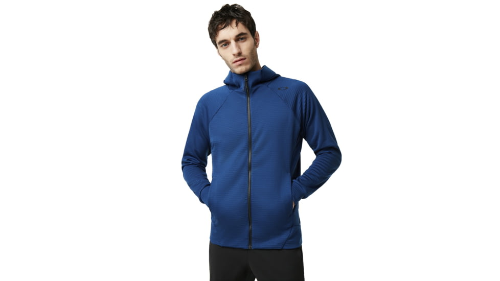 Oakley SI Enhance Tech Fleece Jacket Grid - Mens, Dark Blue, Extra Large, 461731-609-XL