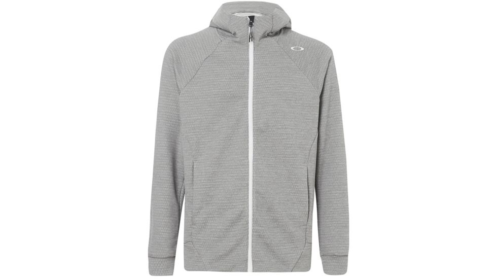 Oakley SI Enhance Tech Fleece Jacket Grid - Mens, Light Heather Grey, Extra Large, 461731-22K-XL