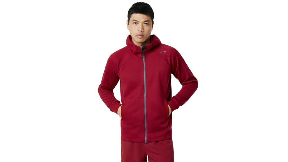 Oakley SI Enhance Tech Fleece Jacket Grid - Mens, Sundried Tomato, Medium, 461731-4ST-M