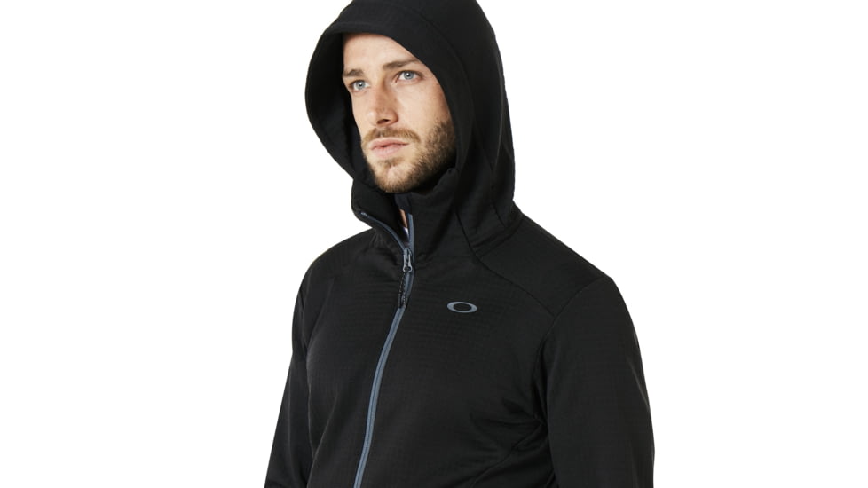 Oakley Enhance Technical Fleece Jacket.Grid 8.7 - Mens, Blackout, Small, 461668-02E-S
