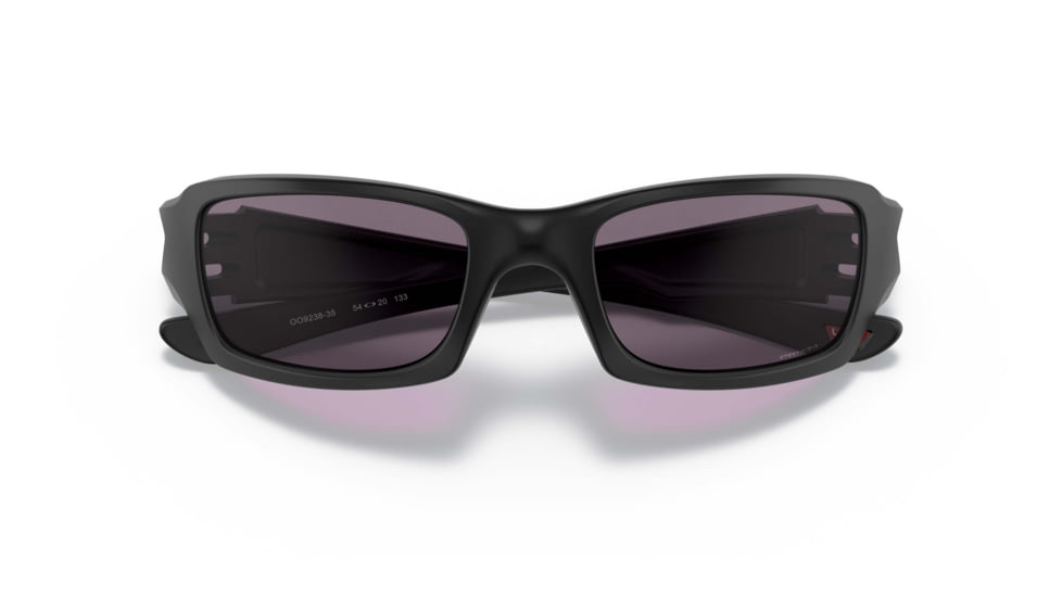 Oakley SI Fives Squared Sunglasses, Matte Black/USA Flag Frame, Prizm Gray Lens, OO9238-3554